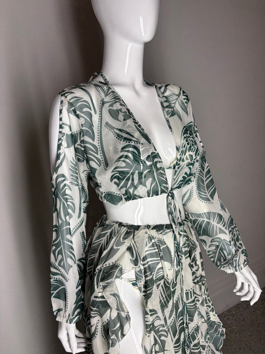 Cropped Manga Larga Natureza